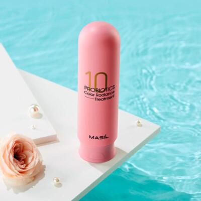 Masil 10 Salon Hair CMC Treatment, Color Radiance, Apple Vinegar, Perfect Volume