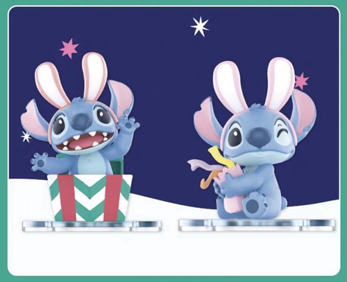 Miniso Disney Lilo & Stitch Bunny Winter Story Case 6 Pcs Blind Box May Chase - Picture 15 of 20