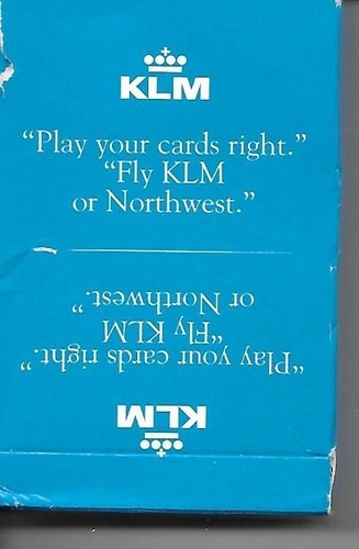 KLM / Northwest Airline Playing Cards