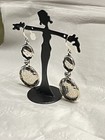 NWOT Or Paz Sterling Silver 925 Hammered Double Discs Dangle Earrings Israel PZ — photo 2
