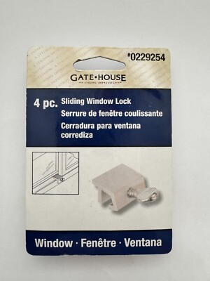 Gatehouse Aluminum Sliding Window Locks Silver 0229254