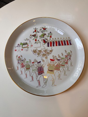 Vintage Shenango Holiday 12 Days of Christmas Plates Dick Litzel 1960s-1970s - Picture 19 of 49