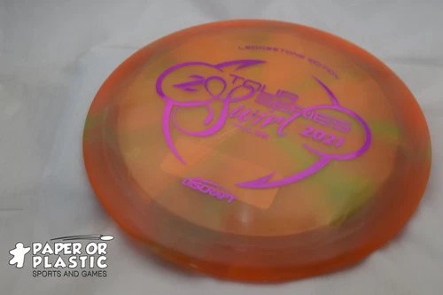 Discraft Ledgestone 2021 Z SWIRL PULSE Disc Golf 173 Driver Dark Orange Fuchsia