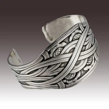 Georg Jensen Sterling "Celtic" Bracelet Harald Neilsen Denmark Modernism