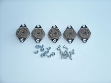 BELTON 9 pin 12AX7, EL84 tube sockets, BOTTOM mount, with hardware, 5 pcs