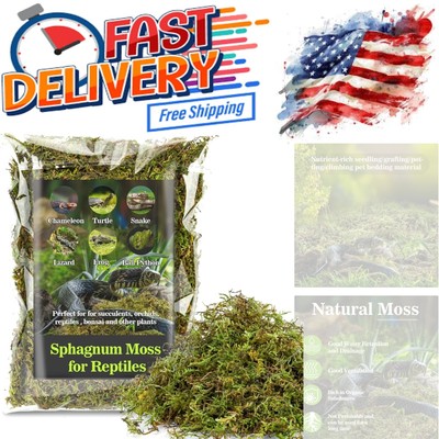 Reptile Moss Sphagnum Peat Terrarium Bedding for Humidity and Hiding