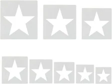 8 PCS Large Star Stencil,Star Stencils Different Sizes, Star Template, Star 