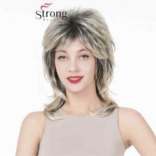 StrongBeauty Medium Long Wig Wavy Hair Natural Synthetic Capless Women Wigs
