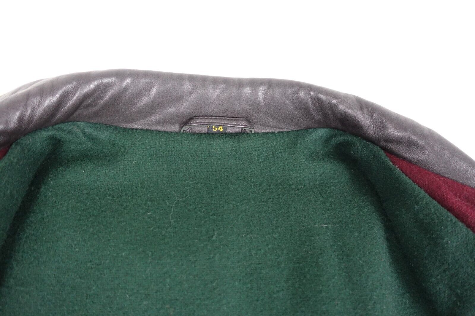 £2298 GUCCI LEATHER 1990S CAR COAT WOOL LINED  XX… - image 19