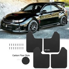 4 Carbon Fiber Mudguard Mud Flaps Splash Guards Mudflaps For Subaru Impreza Wrx 4 Carbon Fiber Mudguard Mud Flaps Splash Guards Mudflaps For Subaru Impreza Wrx