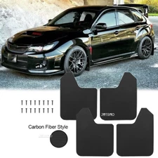 4 Carbon Fiber Mudguard Mud Flaps Splash Guards Mudflaps For Subaru Impreza WRX