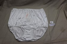 Vintage NYLON Panties Fashions By Teri Sz 10 White Pin-Up Retro Embroidered
