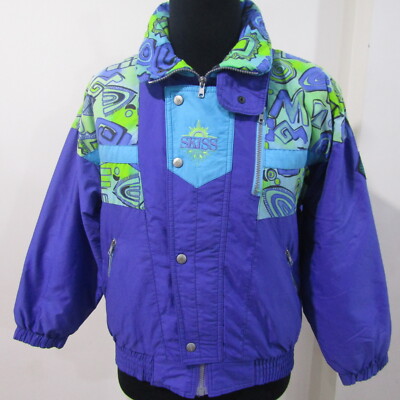 SKISS CONCEPT VTG 80s Herren Ski Kapuzen Jacke Brustumfang 36/38 UK S REF (Y00682)