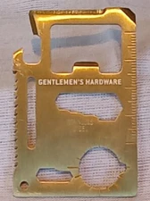 TSA GENTLEMEN'S HARDWARE 11 In 1 CREDIT CARD MULTI-TOOL LOT C