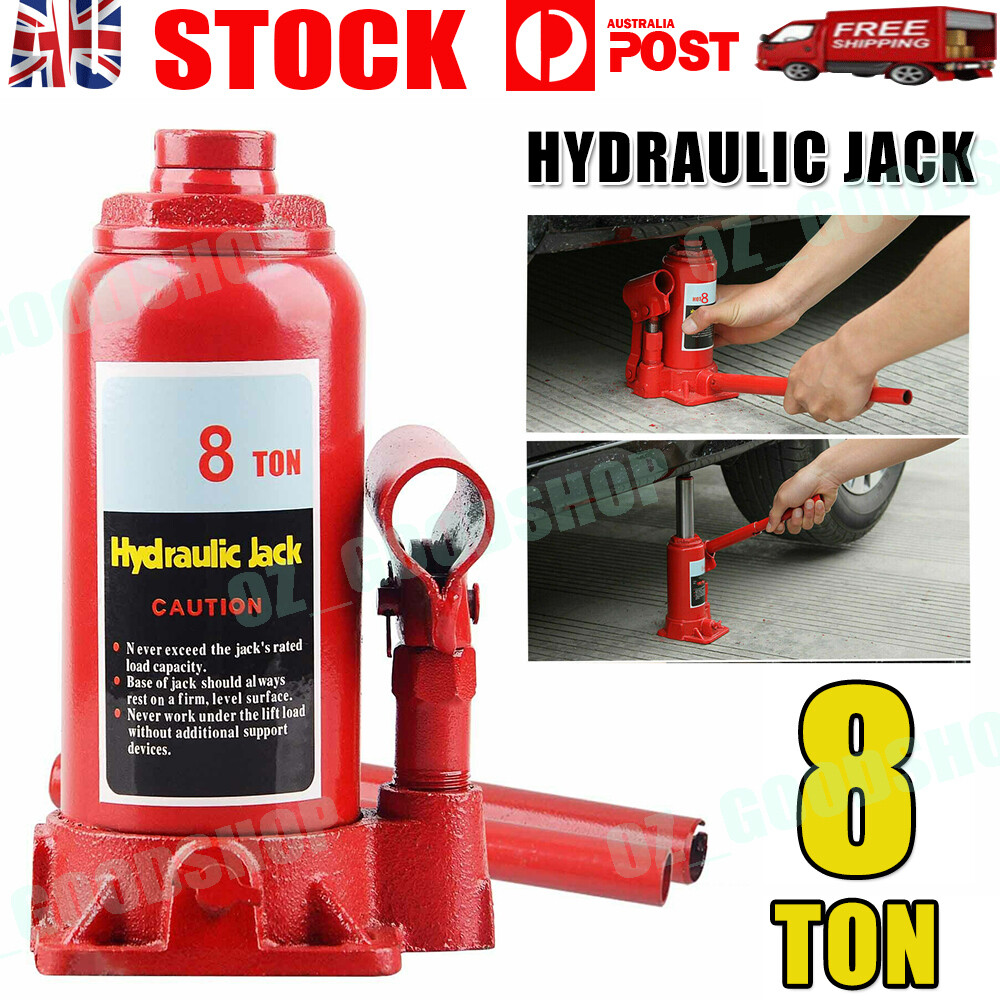 8 Ton Hydraulic Bottle Jack Lift Car Lifting Tool Truck Caravan