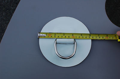 D-ring on Hypalon Patch for Inflatable boat Dinghy Hypalon 6