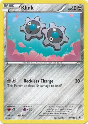 Pokemon - Klink - 97/149 - Uncommon - BW - Boundaries Crossed - LP