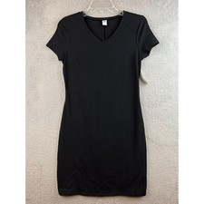 New Old navy Black Dress Size S Long Sleeve Sheath Above Knee Bodycon