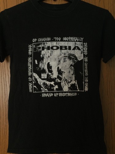 Phobia - “Means Of Existence” - Black Shirt - No Tag