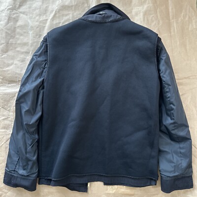 Vtg'88 Neptune Garment Army Black 385 Jacket Men's 38R Coat w/Zip