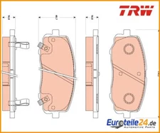 Brake pad set, disc brake Cotec TRW GDB3510 for Hyundai