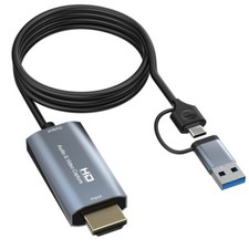HD 1080P HDMI To USB 3.0/Type C Video Capture Card Cable For Game Live Streaming