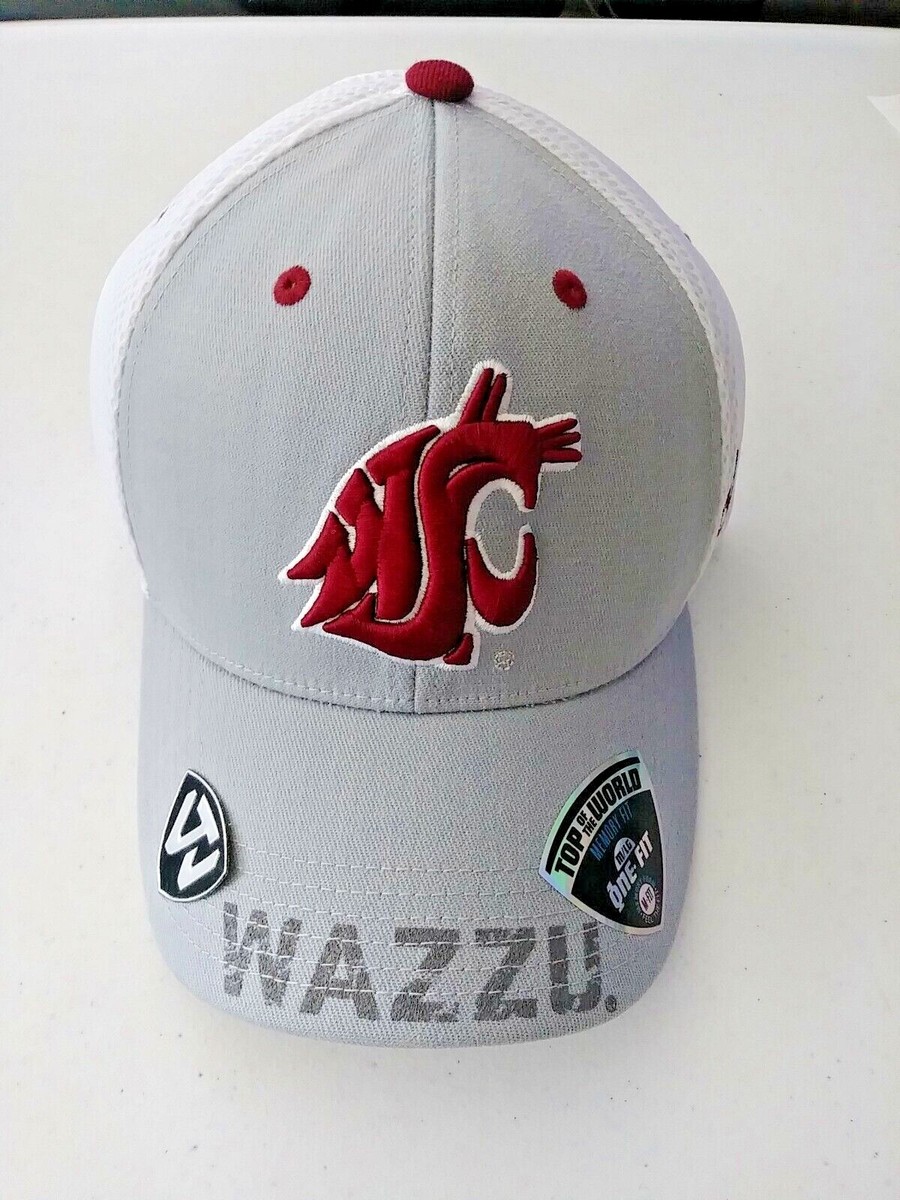 NEW! Washington State Cougars WSU Men's Hat Cap Crimson Gray