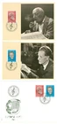Switzerland K12 FDC 2 MC 1985 E Ansermet Fr Martin MUSIC