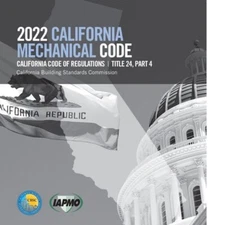 2022 California MECHANICAL Code - Loose Leaf format - New- Sealed