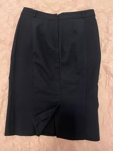 Atmosphere/primark Navy Blue Pencil Skirt Size 10 - Picture 2 of 5