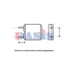 Wärmetauscher Innenraumheizung passend für Opel Corsa A CC 150x190x50