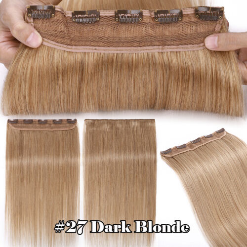 Extension Capelli Umani One Piece Clip In Remy 100% Mezza Testa Piena Balayage 100gr - Foto 30 di 43