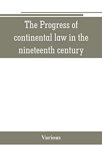 Various Unisex Multicolor The Progress Of Continental Law In The Nineteenth Century - Image 2
