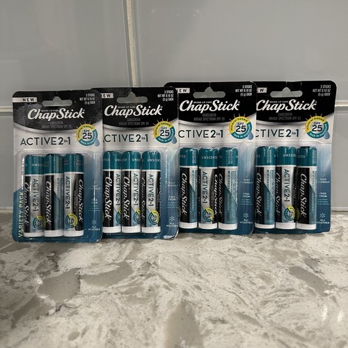 Chapstick Active 2-1 Lippenpflege LSF 25 Mineralbasis Zinkoxid Sonnenschutz Riffsicher