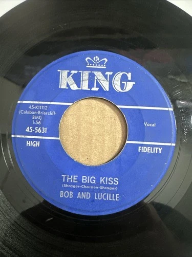 Bob And Lucille Very Rare 45 RPM The Big Kiss & Eeny-Meeny-Miney-Moe King 455631