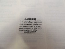 Lot of 1000 Risk of Suffocation Warning Label Small Sticker 30mm x 20mm