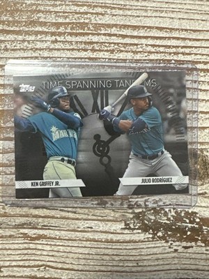 2023 Topps Update  Time Spanning Tandems Ken Griffey Jr, Julio Rodriguez /299