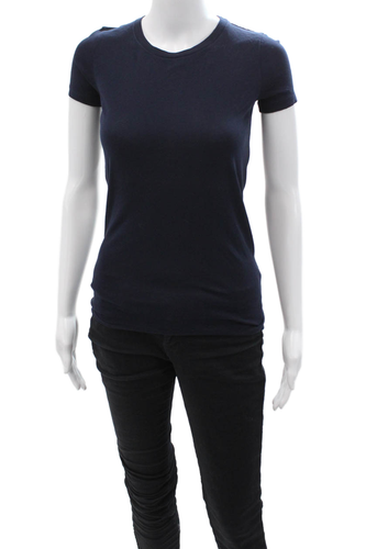 T-shirt Superdry Femme - Manches Courtes - Taille 2XS (US Size 2) - Violet - Occasion Très Bon état