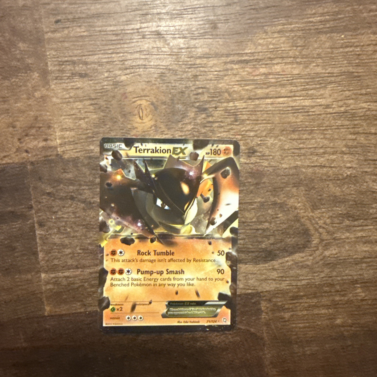 2012 Pokémon Terrakion EX Ultra Rare Dragons Exalted 71/124 LP