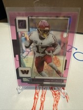 2022 Clearly Donruss #50 Terry McLaurin Commanders Acetate Pink /10