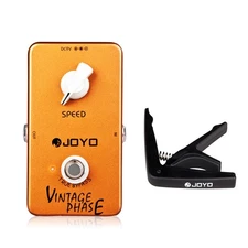 JOYO Vintage Phaser Guitar Effect Pedal Sounds of the 70's with Free Guitar Capo