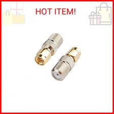 DHT Electronics 2pcs RF coaxial Coax Adapter SMA Male to F Female