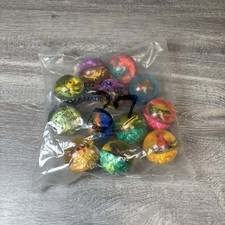 Vintage 1990s Rubber Bouncy Ball With Frog Toy Purple Sealed Bag Of 12 Very Rare