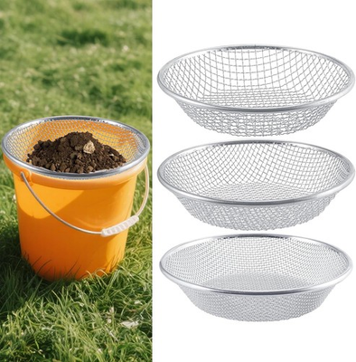 #ad Soil Sifter for Gardening 3610mm Grid Rock Dirt Sifter Compost Sifter for 5Gal $37.99