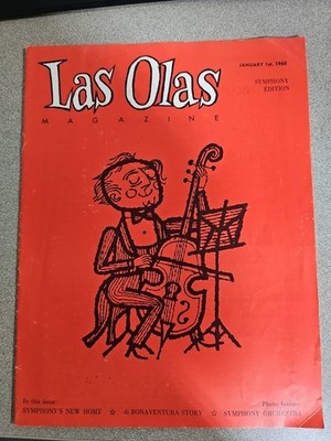 1960 Las Olas Blvd Magazine Fort Lauderdale  Booklet Symphony Edition 