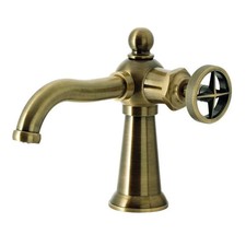 Kingston Brass KS3543RNX Ostro One-Handle Single-Hole Bathroom Faucet with Pu...