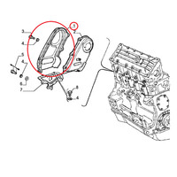Abdeckung Steuerung Verteilung Fiat Tempra - Lancia Delta Original 7703294