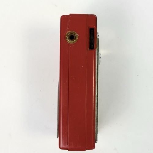 Vintage Red MOTOROLA Six Transistors Radio Stand Model X11R MCM Tested Works - 第 3/7 張圖片