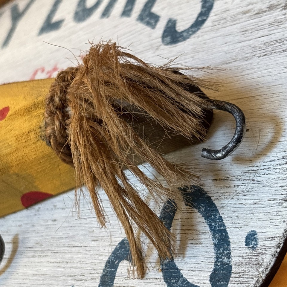 Vintage Wood Paw Paw Bait Co Hanging Fishing Fish Store Sign Lucky ...