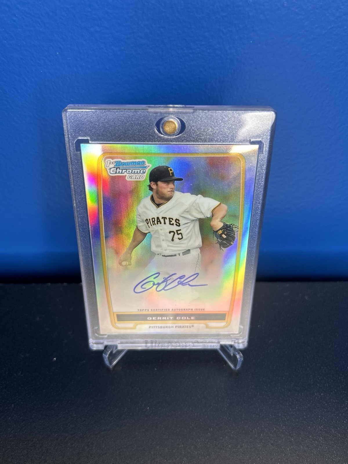 2012 Bowman Chrome Prospects Refractor Gerrit Cole Auto /500 #BCP86 Pirates